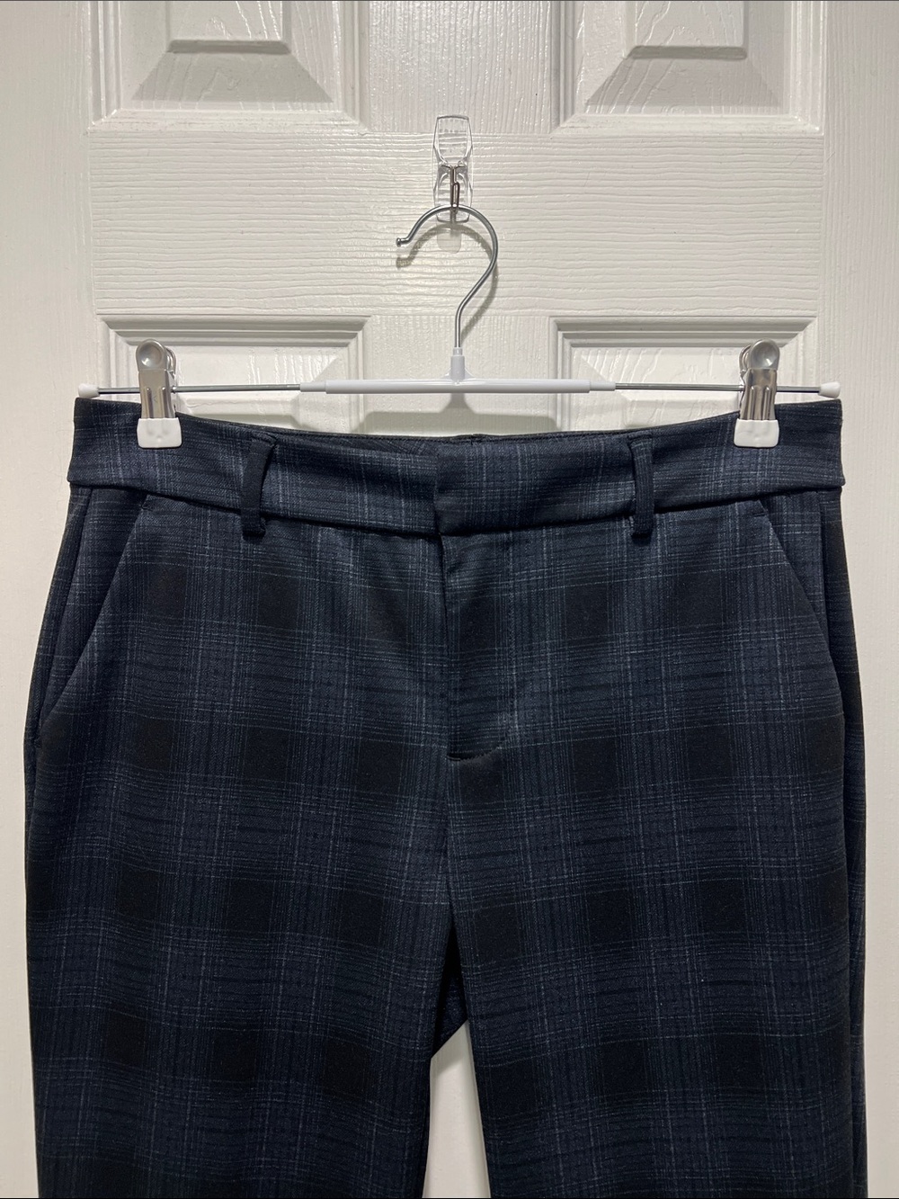 Liverpool Los Angeles Kelsey Trouser Pants - Blue & Gray Tartan Plaid 10/30 - Picture 4 of 11